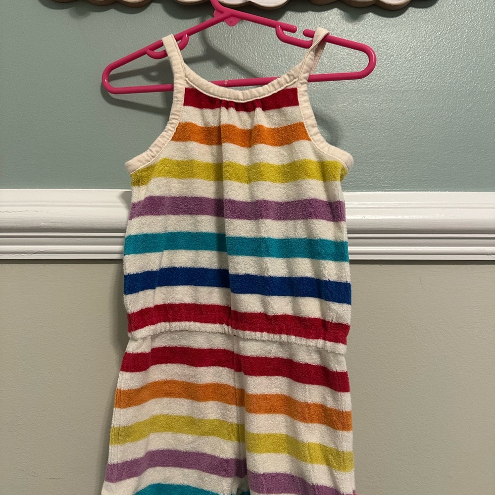 Colorful Striped Romper